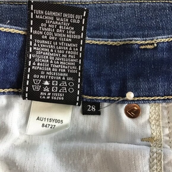 7 For All Mankind Dojo Dark Wash Denim Stretch Jeans - Picture 13 of 15